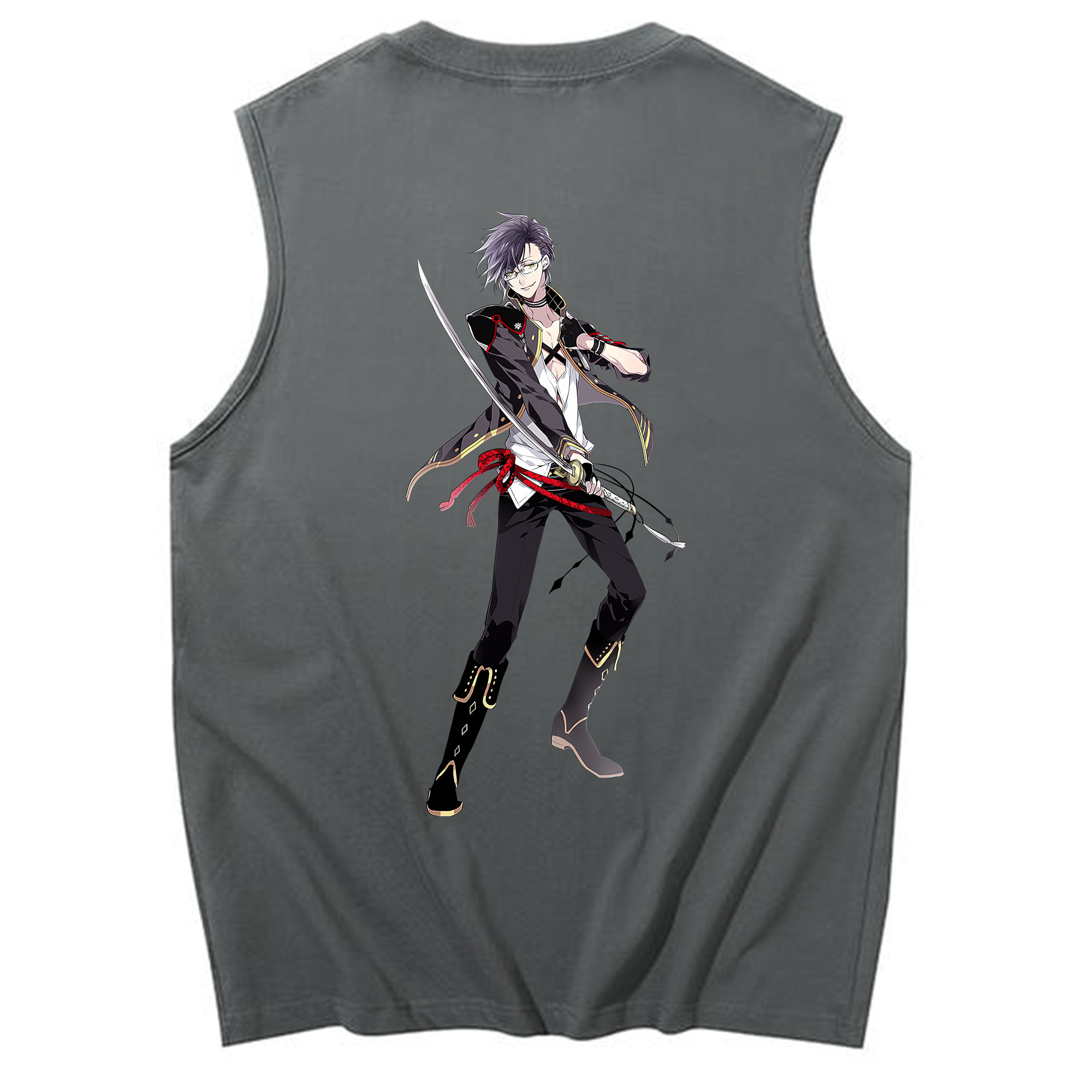 （画像用） 刀剣乱舞 Touken Ranbu コットン100％タンクトップ（背面プリント）